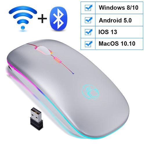 Mouse Led sem Fio Recarregável IMice - Pitah Shop