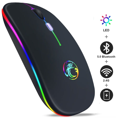 Mouse Led sem Fio Recarregável IMice - Pitah Shop