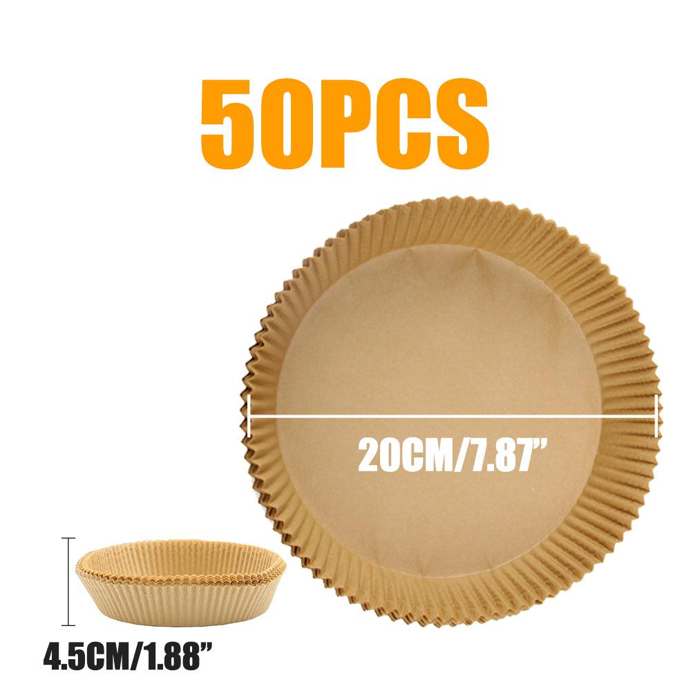 Forro de papel absorvente para air fryer em dois tamanhos e dois formatos - Pitah Shop