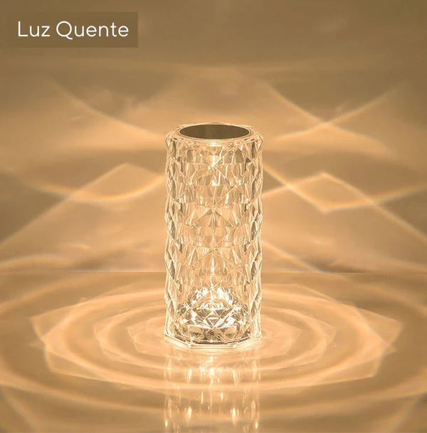 Luminária De Mesa - Cristal - Pitah Shop